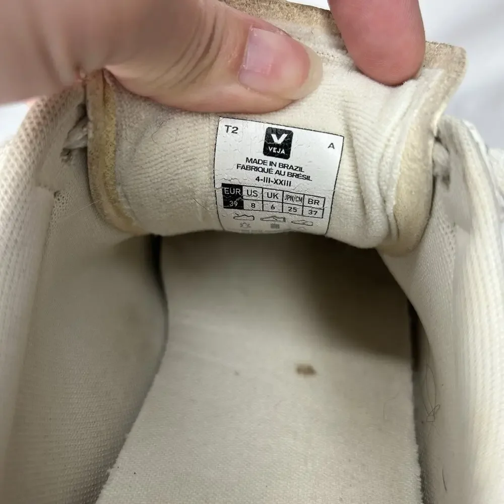 Veja Campo Cromefree Extra White Sneakers Low Top Casual Shoes Size 9